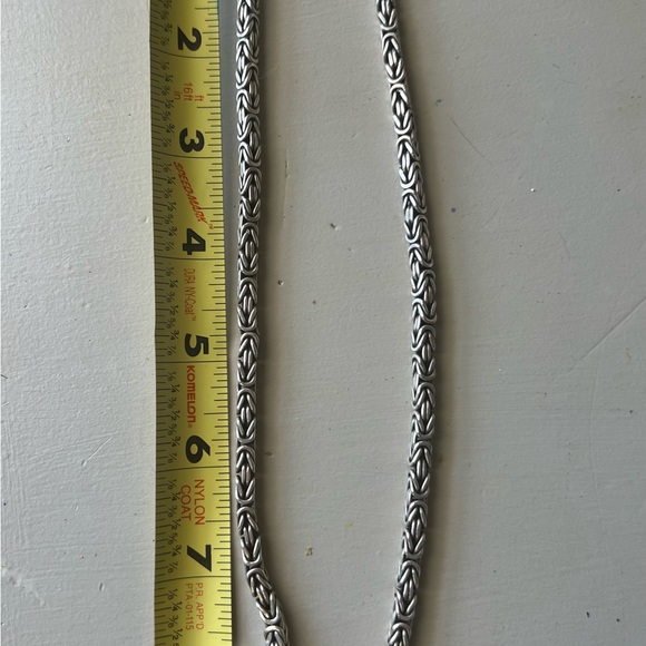 *🛍️😍Designer Lois Hill Early 90’s Vintage Byzantine Solid Sterling Necklace! - Picture 5 of 6